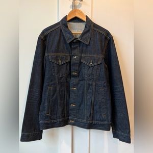 Gap, Dark Blue, Denim Jacket, Size Large